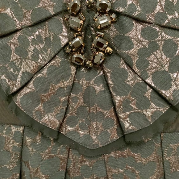 NWOT BCBGMaxAzria Black Jacquard Cocktail Dress - Picture 6 of 8